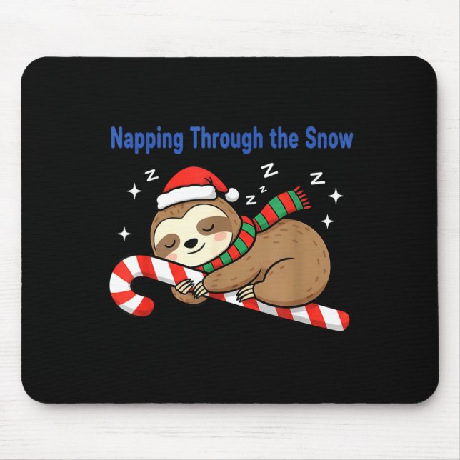 Napng Through The Snow Christmas Sloth Candy Cane  Musmatta (Framsidan)
