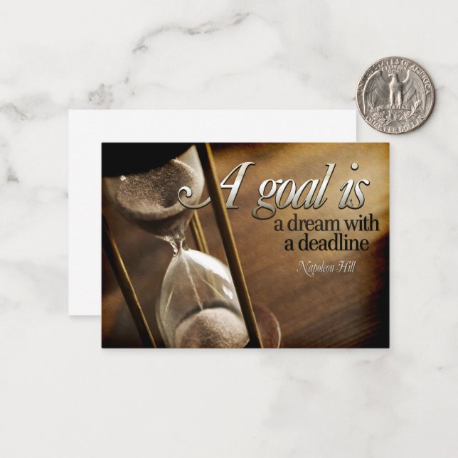 Napoleon Backe inspirationsoffert "Ett mål" Anteckningskort (Fram/Back In Situ)