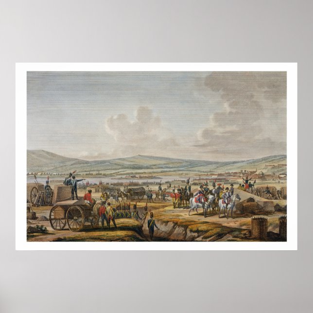 Napoleon besökte belägringsverken på Danzig under  Poster (Framsidan)