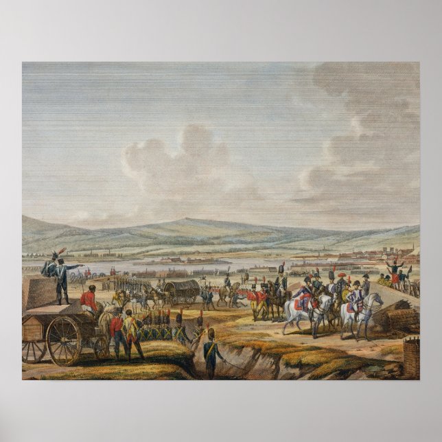 Napoleon besökte belägringsverken på Danzig under  Poster (Framsidan)