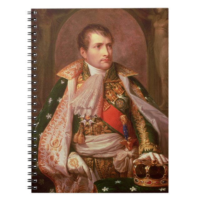 Napoleon Bonaparte (1769-1821), som kung av Anteckningsbok Med Spiral (Framsidan)