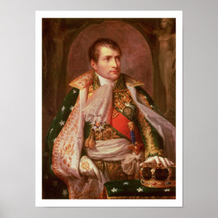 Napoleon Bonaparte (1769-1821), som Kung i Italien Poster