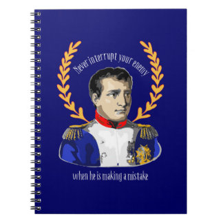 Napoleon Bonaparte - avbryt aldrig din fiende Anteckningsbok Med Spiral