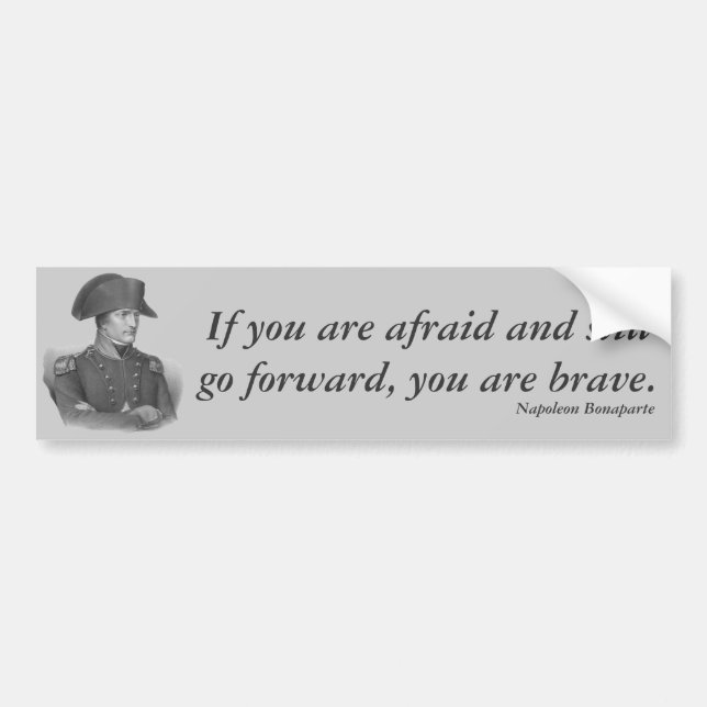 Napoleon Bonaparte citationstecken Bildekal (Framsidan)
