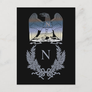 Napoleon Bonaparte Eagle Emblem Vykort