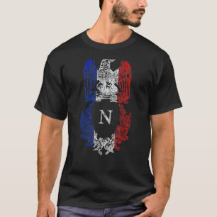 Napoleon Bonaparte Eagle Fransk Flagga Napoleonic T Shirt