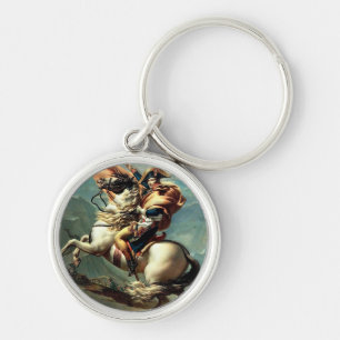 Napoleon Bonaparte Emperor Frankrike Rund Silverfärgad Nyckelring