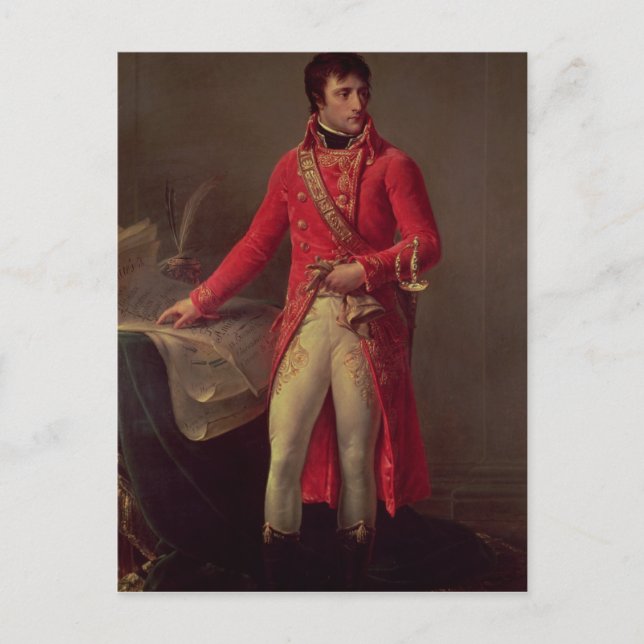 Napoleon Bonaparte First Consul, 1802 Vykort (Framsida)