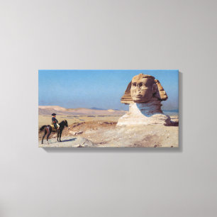 Napoleon Bonaparte Före Sphinx (av Gérôme) Canvastryck