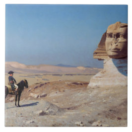 Napoleon Bonaparte Före Sphinx (av Gérôme) Kakelplatta