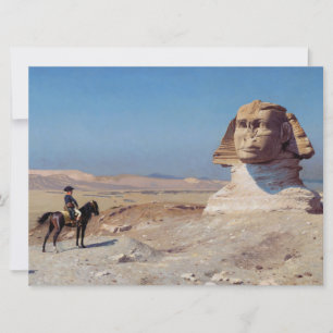 Napoleon Bonaparte Före Sphinx (av Gérôme) Kort
