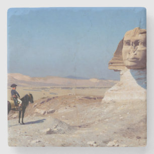 Napoleon Bonaparte Före Sphinx (av Gérôme) Stenunderlägg