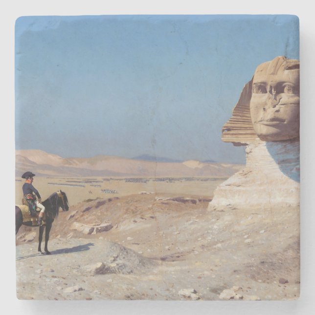 Napoleon Bonaparte Före Sphinx (av Gérôme) Stenunderlägg (Framsidan)
