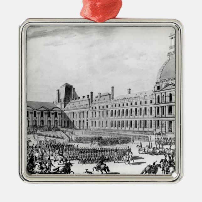 Napoleon Bonaparte första konsul Julgransprydnad Metall (Framsidan)