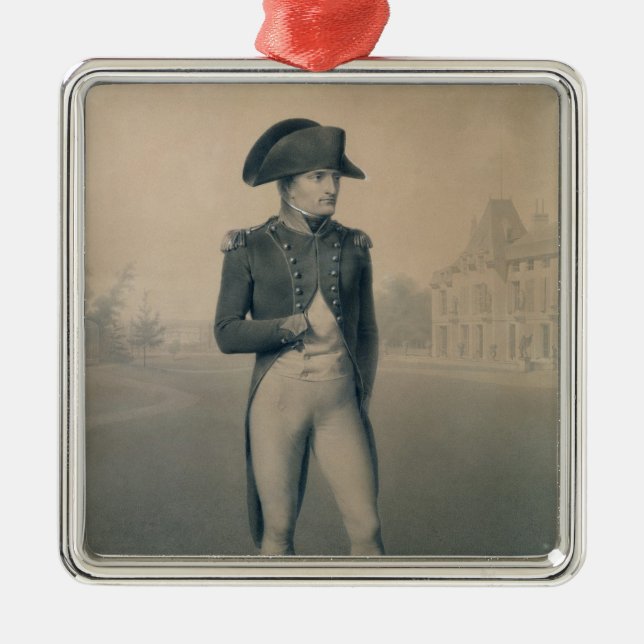 Napoleon Bonaparte första konsul på Malmaison Julgransprydnad Metall (Framsidan)