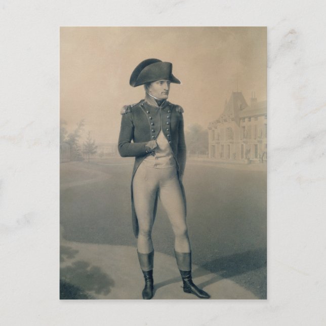 Napoleon Bonaparte första konsul på Malmaison Vykort (Framsida)