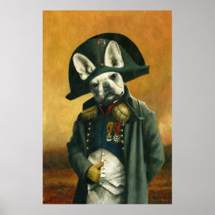 Napoleon Bonaparte Fransk Bulldog Skriv ut Poster