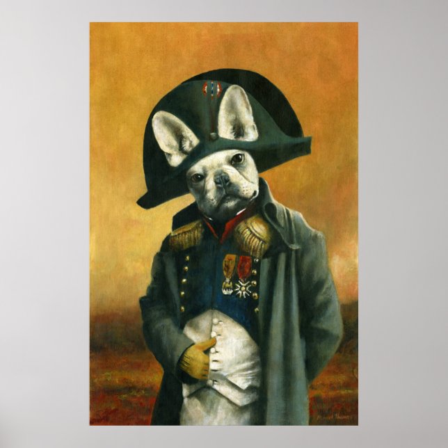Napoleon Bonaparte Fransk Bulldog Skriv ut Poster (Framsidan)