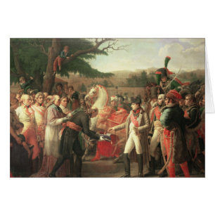Napoleon Bonaparte häleri nycklarna Hälsningskort