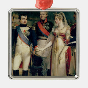 Napoleon Bonaparte häleridrottning Louisa Julgransprydnad Metall