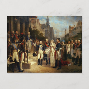 Napoleon Bonaparte häleridrottning Louisa Vykort