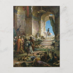 Napoleon Bonaparte i Grand Mosque i Kairo Vykort