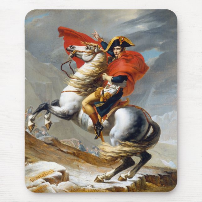 Napoleon Bonaparte målning av Jacques-Louis David Musmatta (Framsidan)