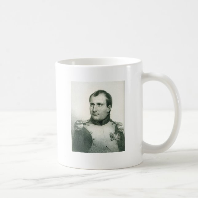 Napoleon Bonaparte med citationstecken. Kaffemugg (Höger)
