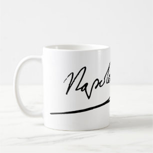 Napoleon Bonaparte namnteckning Kaffemugg