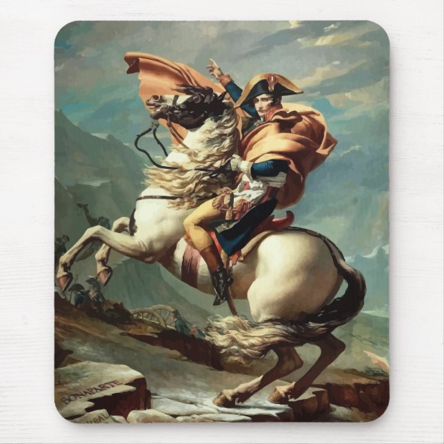 Napoleon Bonaparte på hästrygg Musmatta (Framsidan)