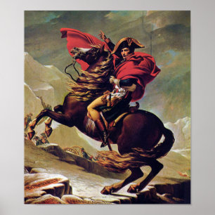 Napoleon Bonaparte på hästrygg Poster