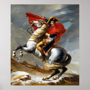 Napoleon Bonaparte Painting av Jacques-Louis David Poster