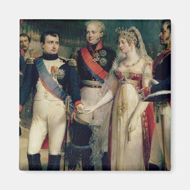 Napoleon Bonaparte Receiving Queen Louisa Magnet (Framsidan)