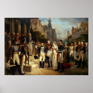 Napoleon Bonaparte Receiving Queen Louisa Poster