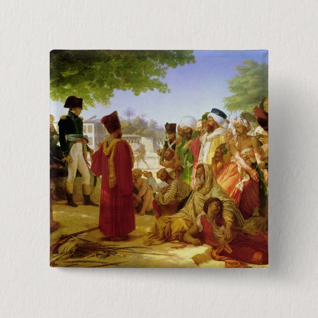 Napoleon Bonaparte som benådar rebellerna Knapp (Framsida)