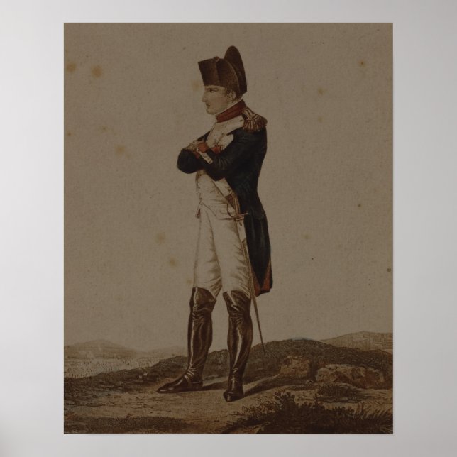 Napoleon Bonaparte som första konsul Poster (Framsidan)
