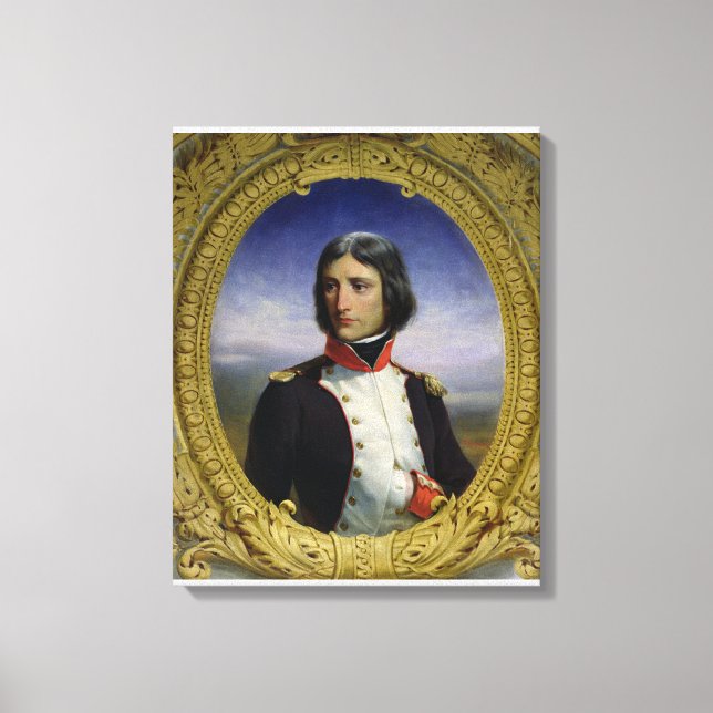 Napoleon Bonaparte som överste Canvastryck (Framsida)