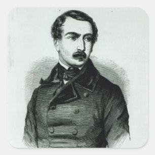 Napoleon Bonaparte som representativt av folk Fyrkantigt Klistermärke