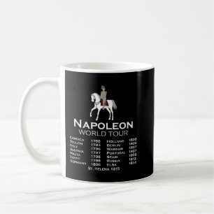 Napoleon Bonaparte World Tour History Joke För man Kaffemugg