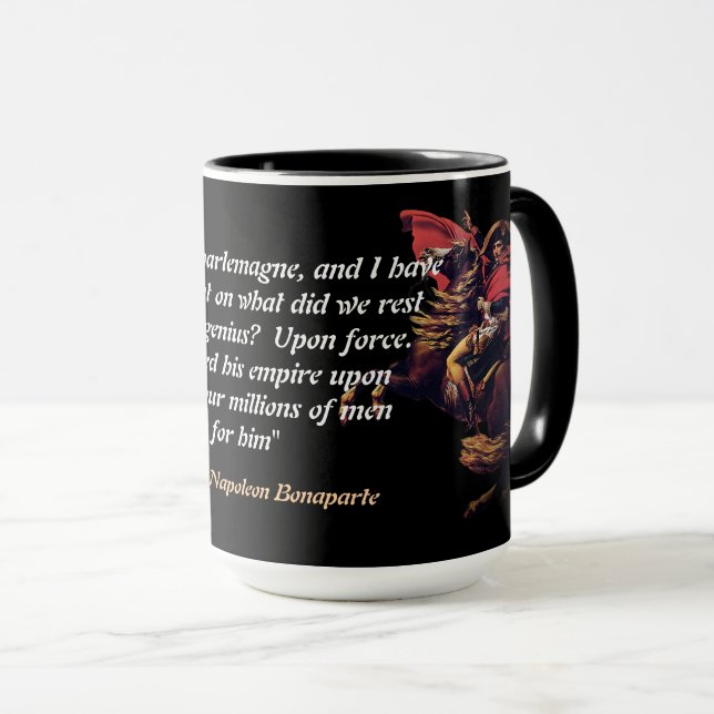 Napoleon Bonapartes Citat Om Jesus Kristus Mugg (Framsida höger)