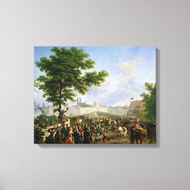 Napoleon Bonapartes inträde Canvastryck (Framsida)