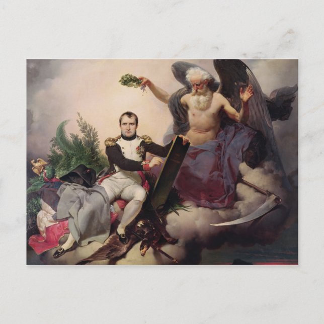 Napoleon Crowned by Time, före 1833 Vykort (Framsida)
