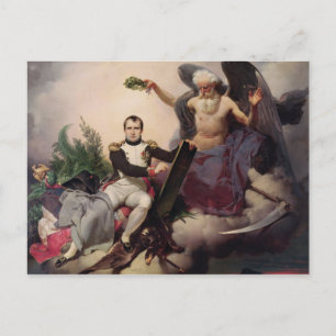 Napoleon Crowned by Time, före 1833 Vykort