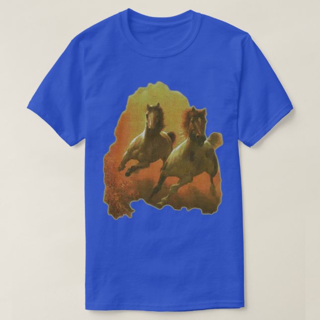 Napoleon Dynamite Galloping Horses T Shirt (Design framsida)