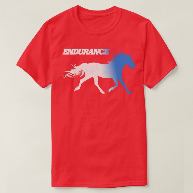 Napoleon Dynamite Running Horses Endurance T Shirt (Design framsida)
