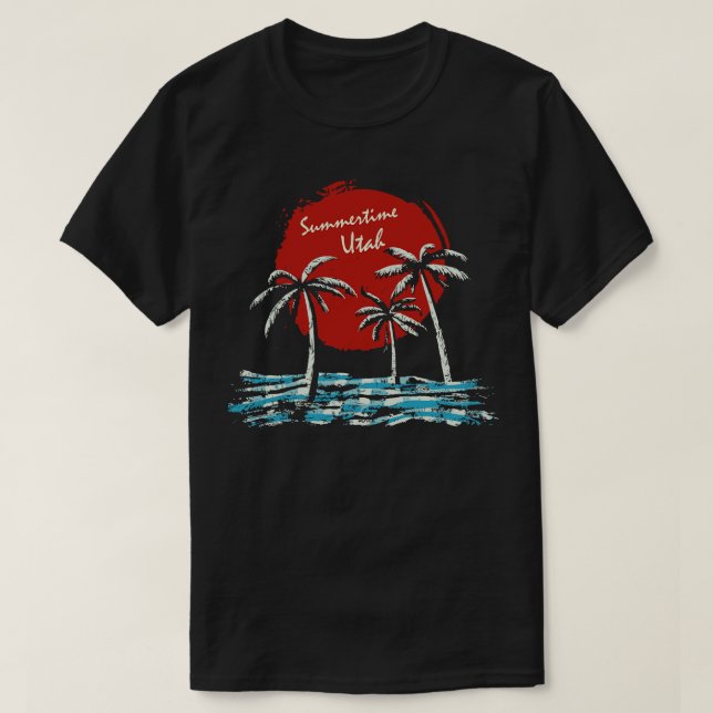 Napoleon Dynamite Summertime Utah T Shirt (Design framsida)