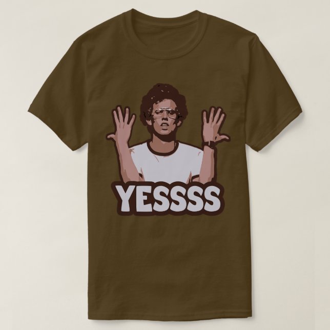 Napoleon Dynamite Yes Dance T Shirt (Design framsida)