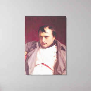 Napoleon efter hans abdikering canvastryck