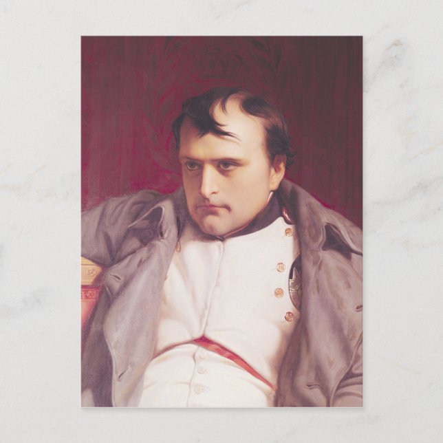 Napoleon efter hans avsägelse vykort (Framsida)