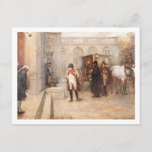 Napoleon efter Waterloo (olja på canvas) Vykort